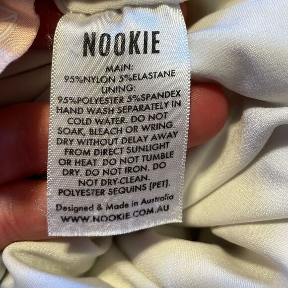 Nookie Treasure Sequin Jumpsuit in White M - Picture 8 of 13